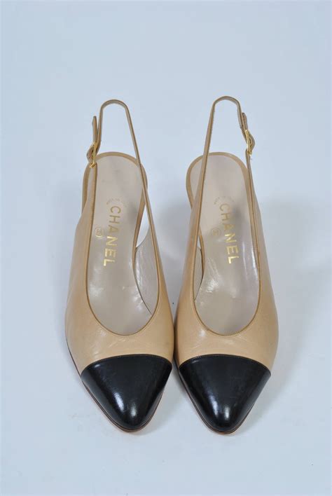 chanel alingback|Chanel slingback vintage.